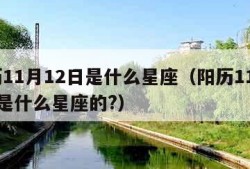 阳历11月12日是什么星座（阳历11月12日是什么星座的?）