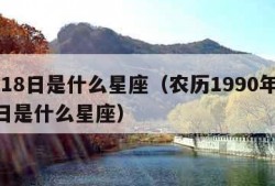 9月18日是什么星座（农历1990年9月18日是什么星座）