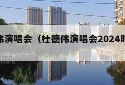 杜德伟演唱会（杜德伟演唱会2024时间表）