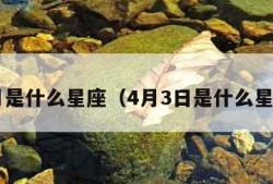 4月是什么星座（4月3日是什么星座）