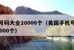 手机号码大全20000个（美国手机号码大全20000个）