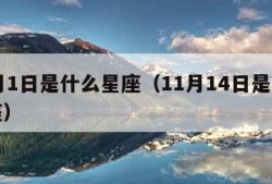 11月1日是什么星座（11月14日是什么星座）