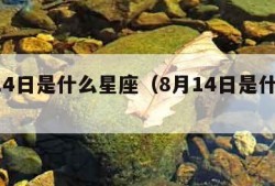 9月14日是什么星座（8月14日是什么星座）